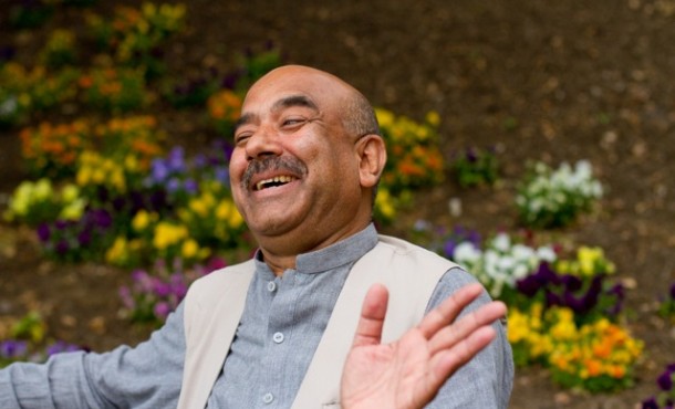In May 2015, EMU's Center for Justice and Peacebuilding (CJP) will be conferring its first Alumni Award for Outstanding Service on Ali Gohar, a Pakistani national who earned a CJP master’s degree in 2002. “In many ways, Ali represents what CJP is all about and thus is an excellent choice for our first alumni award,” says Howard Zehr, who taught Gohar at CJP and who co-directs the Zehr Institute for Restorative Justice. (Photo taken at EMU in 2012 by Jon Styer)